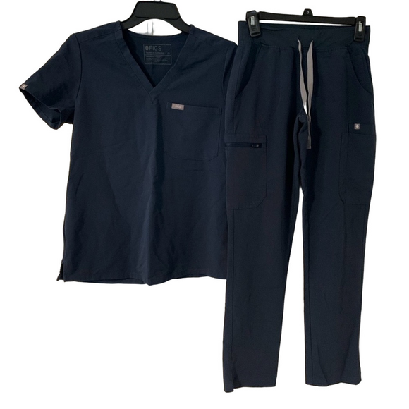 Figs Technical Collection Navy Scrub set, XS - Picture 1 of 10